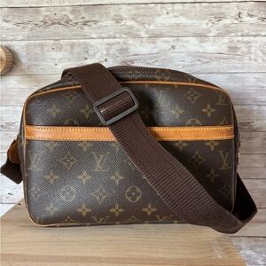 Authentic Louis Vuitton Monogram Reporter PM Crossbody Messenger Bag